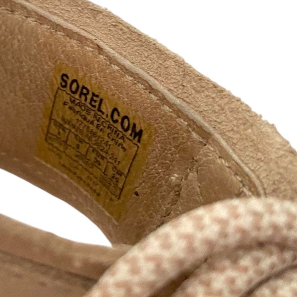 Sorel Joanie Wedge Sandal Ankle Lace with Velcro Strap in Size 8 - Picture 7 of 16